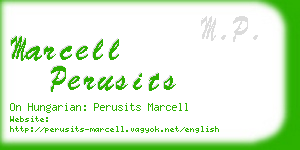 marcell perusits business card